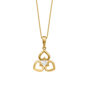 14k Diamond Trending Gold Pendants MDP15