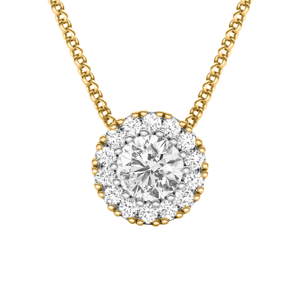 14k Diamond Unique Gold Pendants MDP14