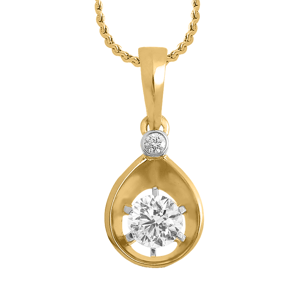 14k Diamond Daily Wear Gold Pendants MDP11