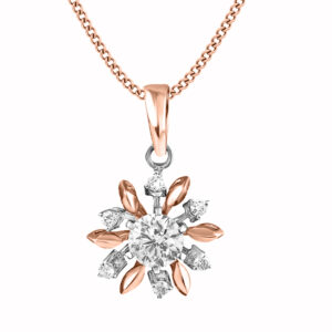 14k Diamond Modern Gold Pendants MDP6