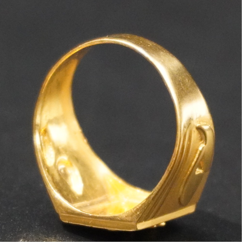 22kt gold ring for gents