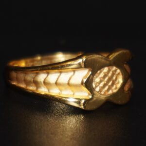 916 gold plain design gold ring