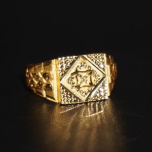 22kt yellow gold ring for gents