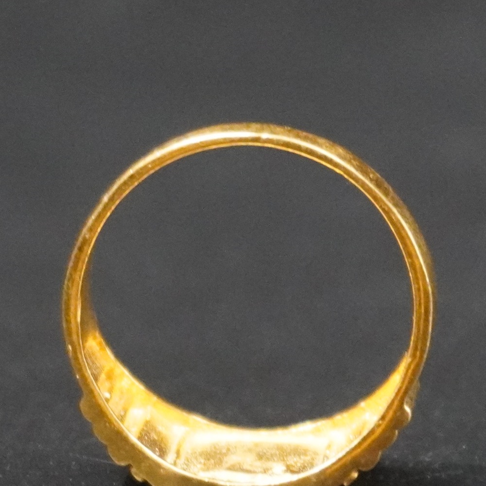 22k gold Dazzling rings for gents