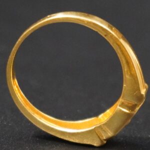 916 gold plain gents rings