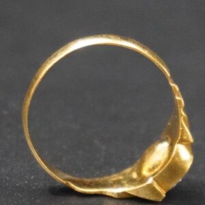 22k gold white stone ring for men