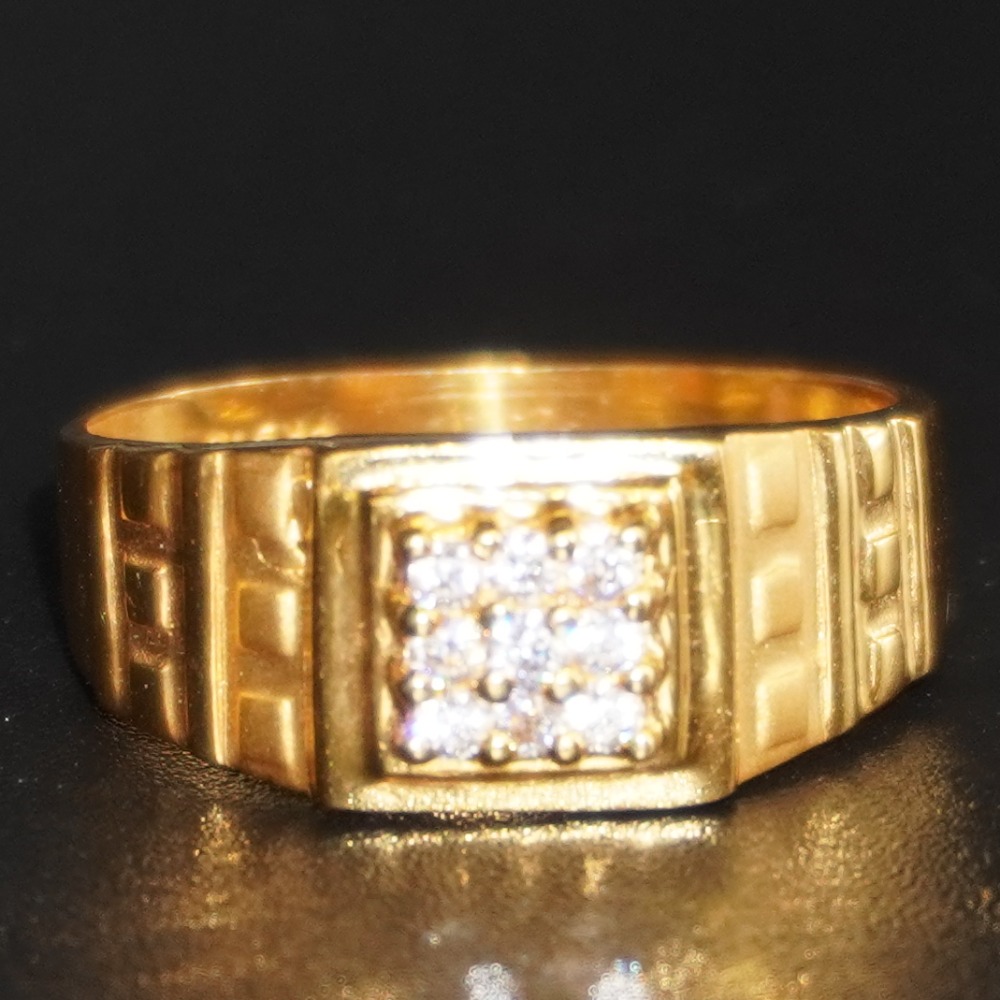 22k yellow gold casting ring for men