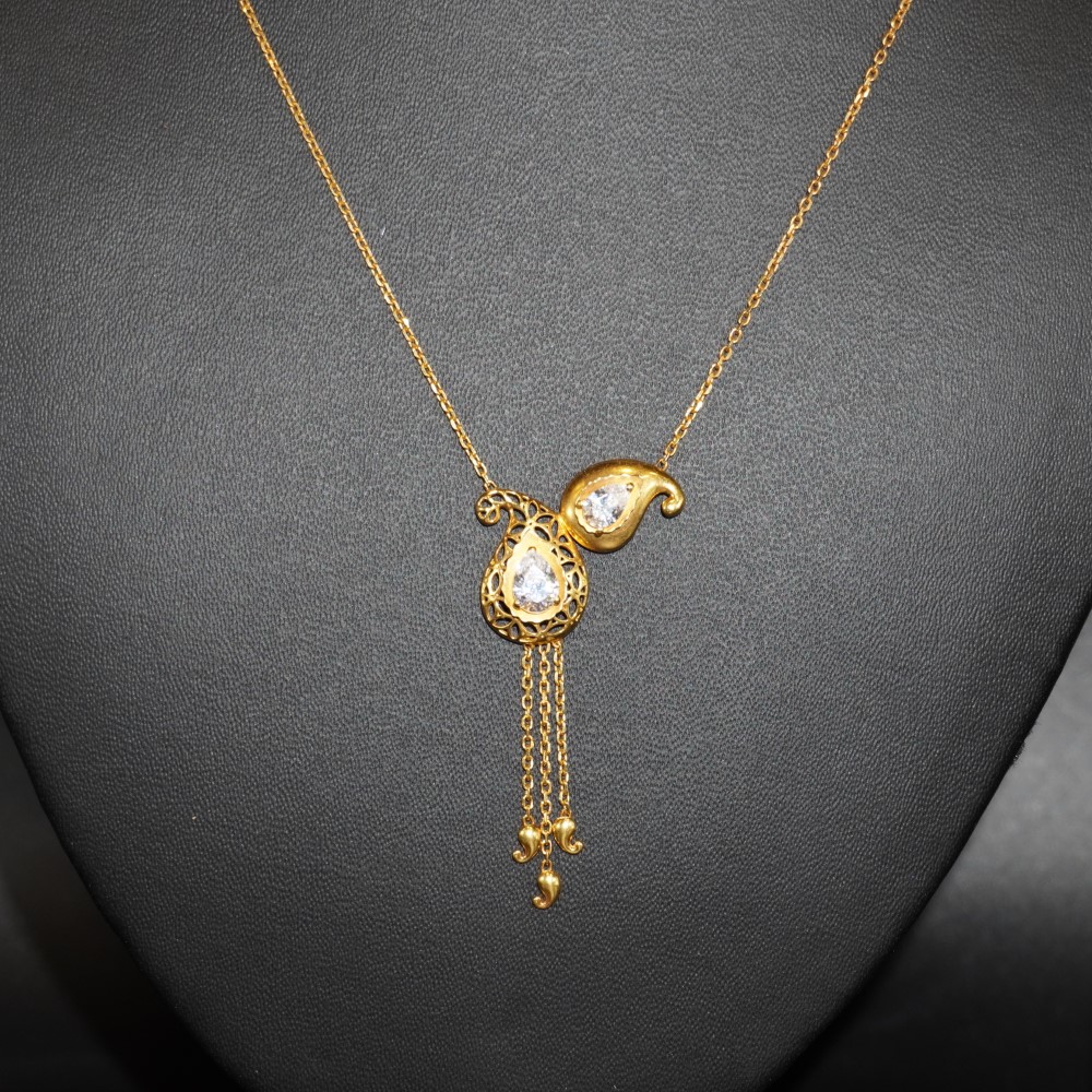 916 Gold Classy Necklace 39R48 - Image 2