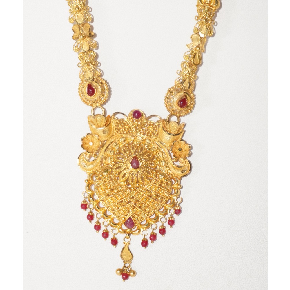 916 gold long necklace for women