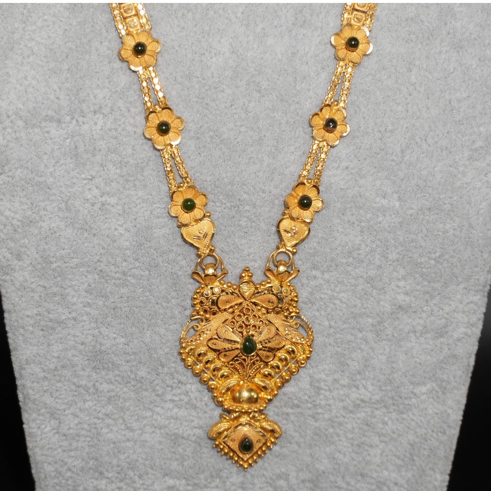 22kt gold fancy handmade necklace for women