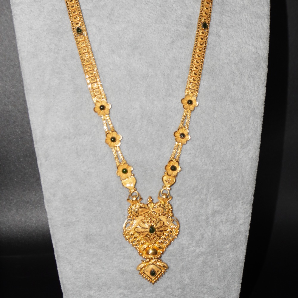 22kt gold fancy handmade necklace for women