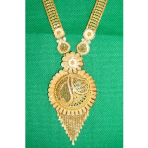 916 gold Round classic Design long necklace