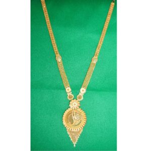 916 gold Round classic Design long necklace