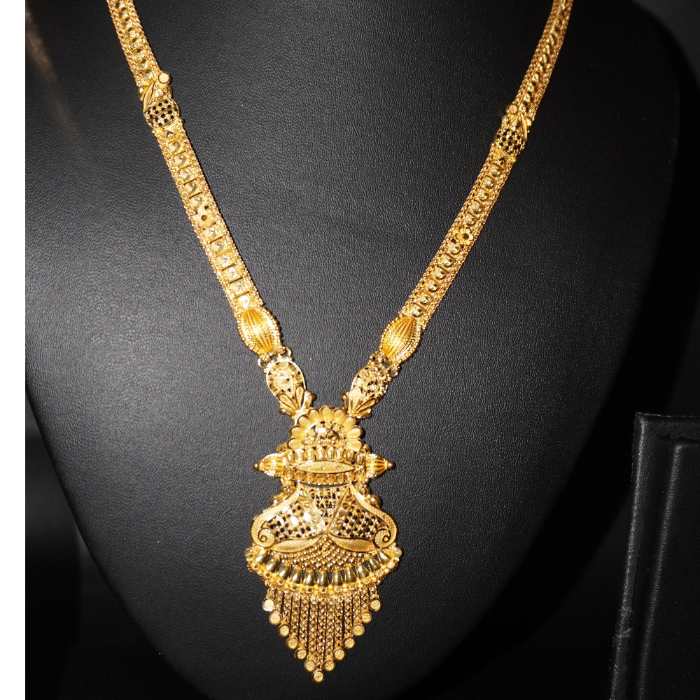 916  gold handmade long necklace
