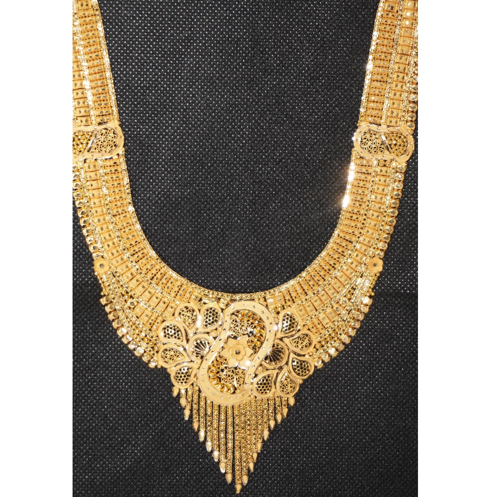 916 gold plain Wedding long necklace - Image 2