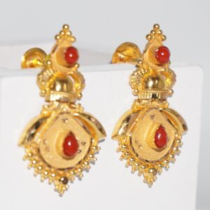 916 gold traditional earrings for women