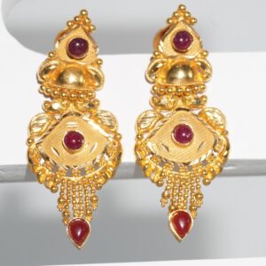 22k gold handmade earrings