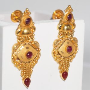 22k gold handmade earrings