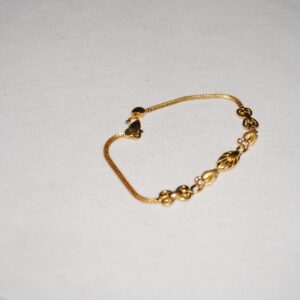22k Gold Unique Plain Bracelet 1136R3