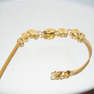 22k Gold Unique Plain Bracelet 1136R3