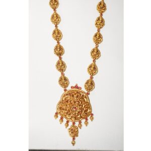 916 gold modern design long hara for women
