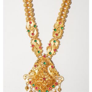 916 gold fancy long bridal set