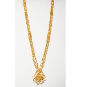 916 gold fancy long bridal set