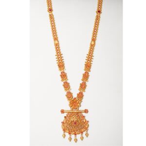 22kt  yellow  antique bridal long hara for women