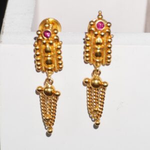 916 gold fancy earrings