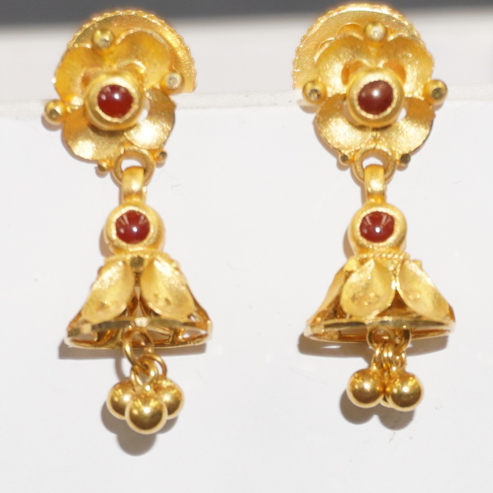 22kt gold jhumka for ladies