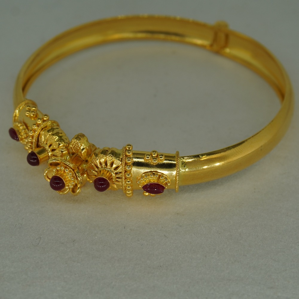 916 Gold Fancy Bangles For Women