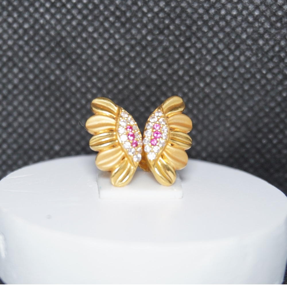 Fancy 22k Gold Earrings