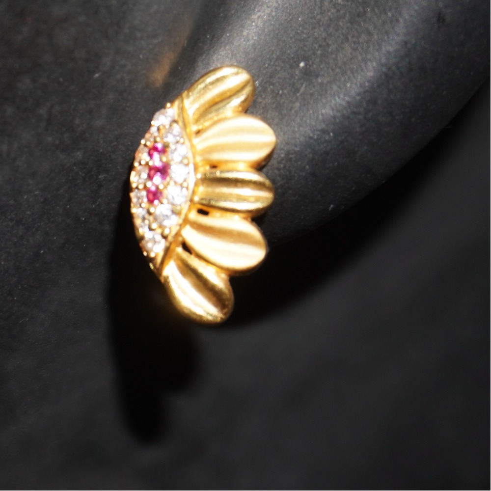 Fancy 22k Gold Earrings