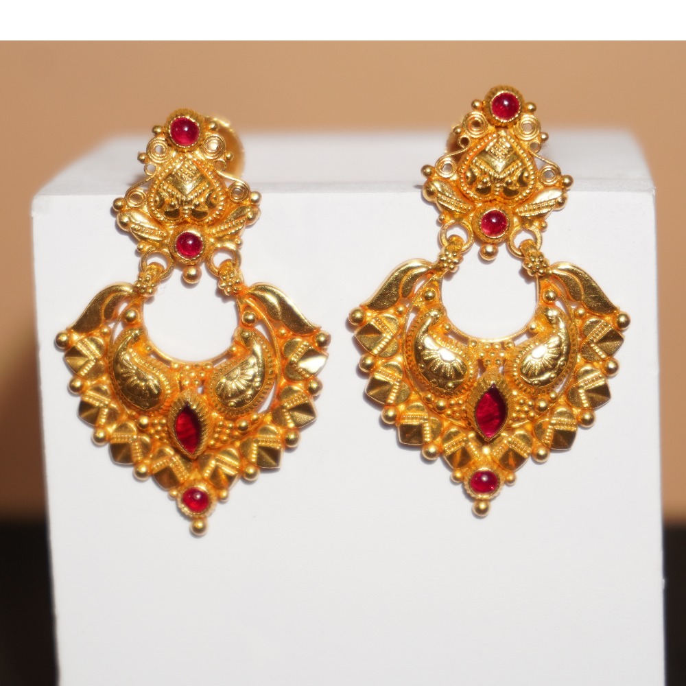 916 gold Fancy earrings For Ladish