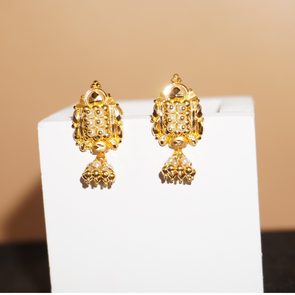 handmade 916 Gold earrings