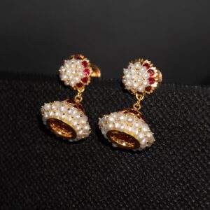 22k Gold Lightweight Plain Earrings 58R39
