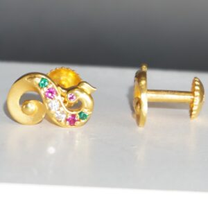 916 gold fancy earrings