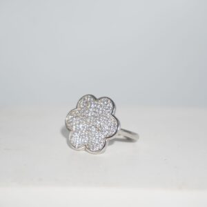 925 Silver Modern Plain Gold Ring 711R1