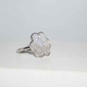 925 Silver Modern Plain Gold Ring 711R1