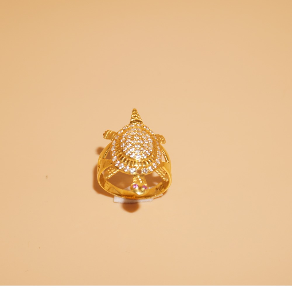 22 kt yellow Gold tortoise classic Ring