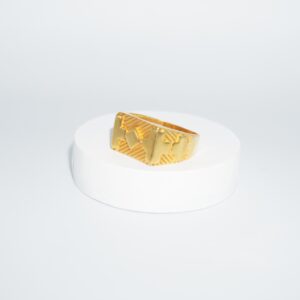 916 Gold Plain traditional Ring for Men