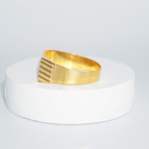 916 Gold Plain traditional Ring for Gents