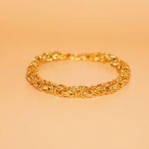 916 Gold Plain Design Bracelet