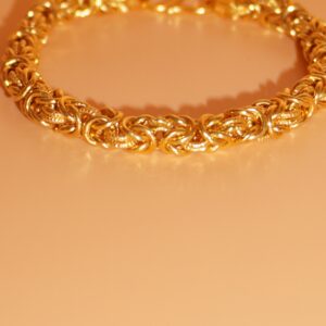 916 Gold Plain Design Bracelet