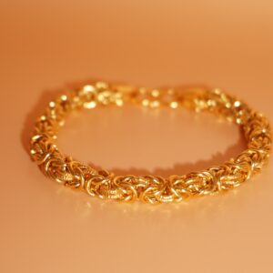 916 Gold Plain Design Bracelet