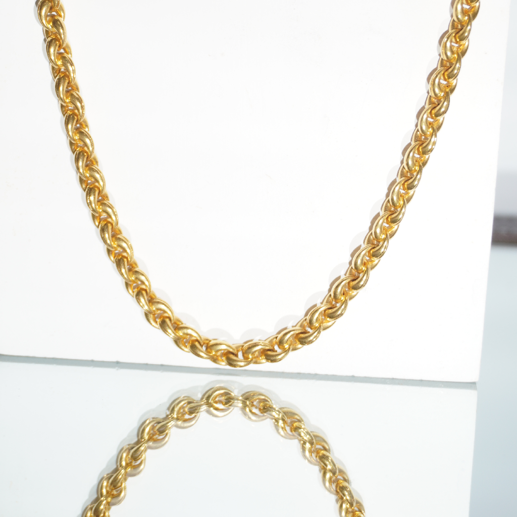 22k Gold Fancy Mens Chain