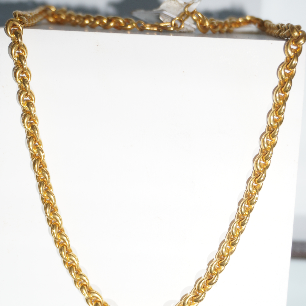 22k Gold Fancy Mens Chain