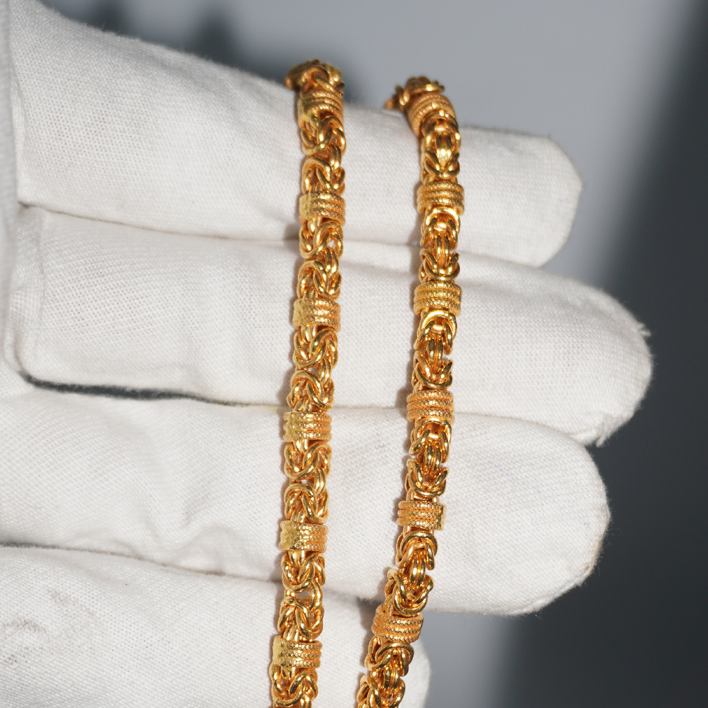 916 Gold Fancy Gents chain