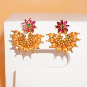 22k Gold Antique Bridal Earrings