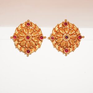 916 Gold Antique Desing Earrings